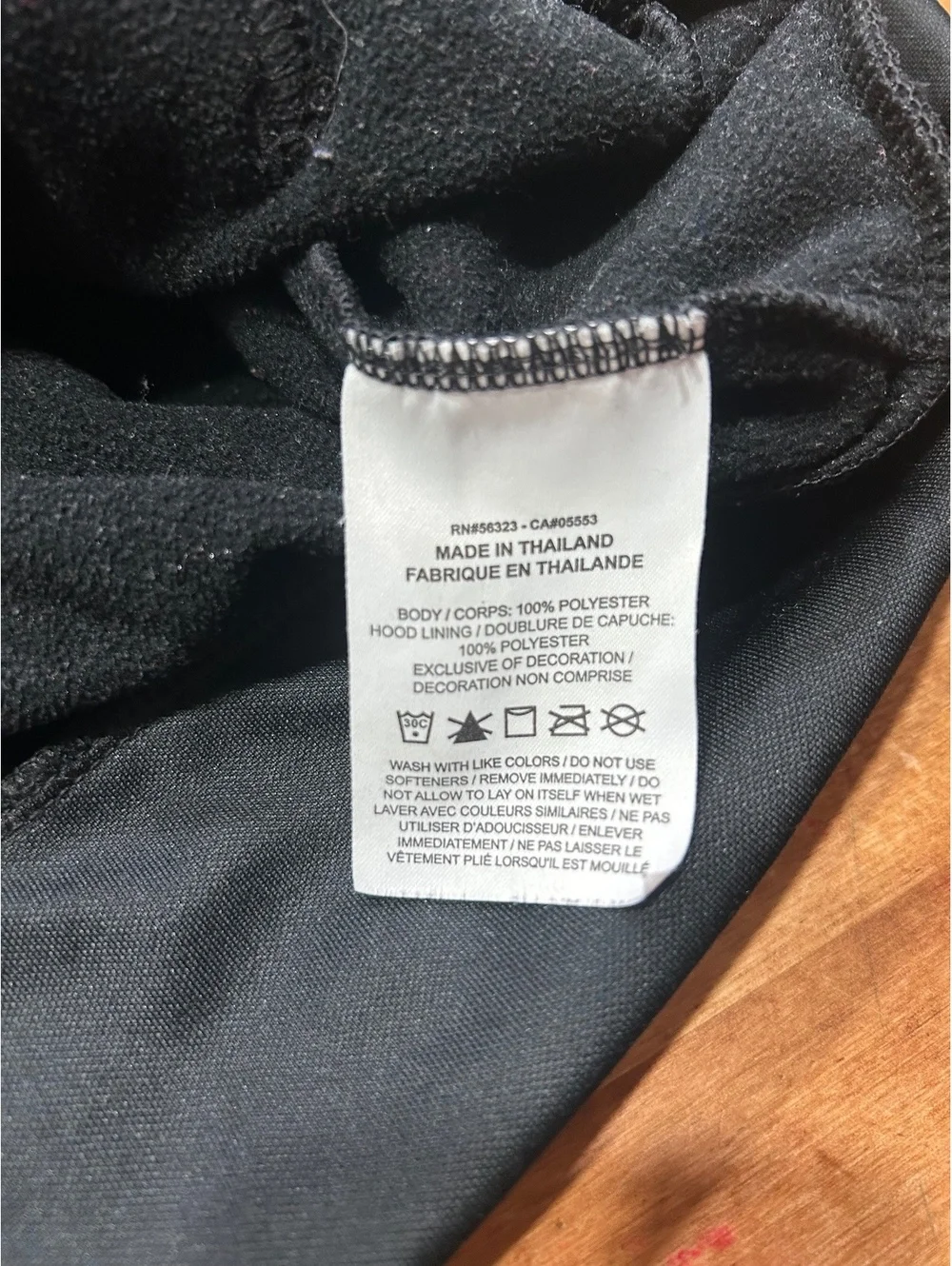 Nike Dri-FIT black full zip hooded jacket youth small